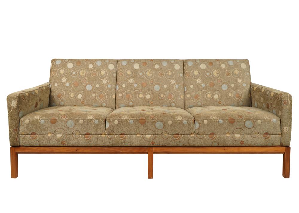 MID-CENTURY SOFAunsigned; covered
