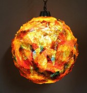 MID-CENTURY SPUN FIBERGLASS HA