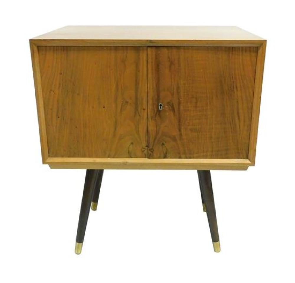 MID-CENTURY STANDING SILVER CABINET