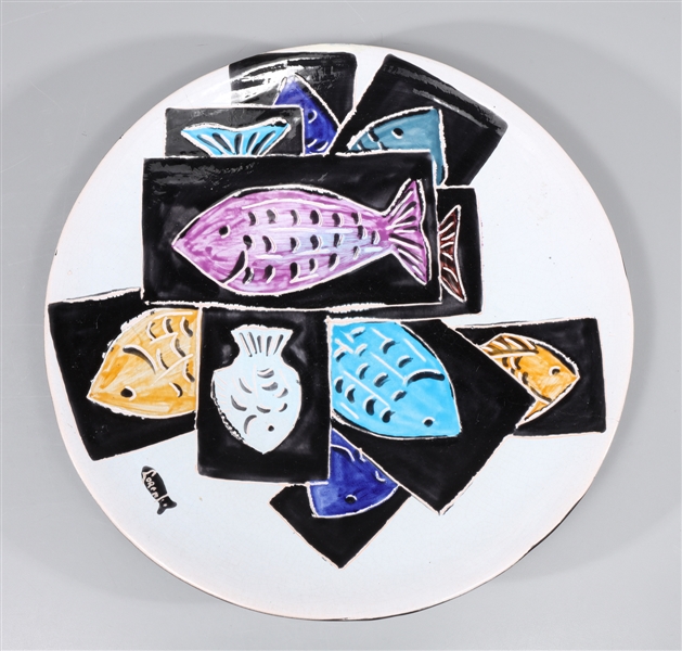 Mid century studio pottery wall