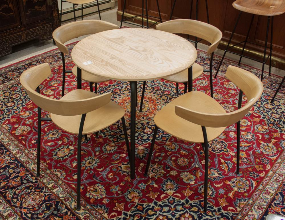 MID-CENTURY STYLE CAFE TABLE AND