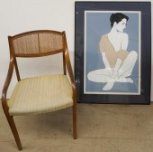 MID CENTURY STYLE MAHOGANY AND