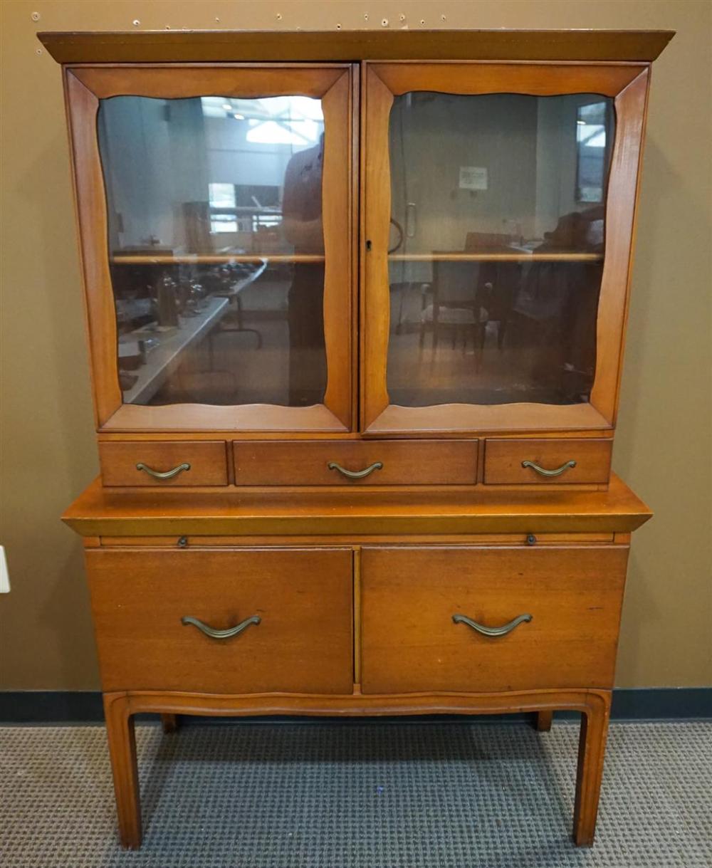 MID-CENTURY STYLE MAHOGANY CHINA