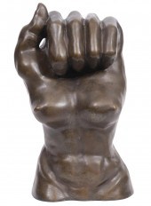MID-CENTURY SURREAL BRONZE STA