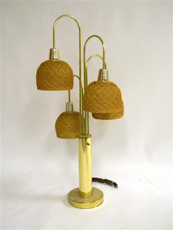 Mid Century table lamp  brass