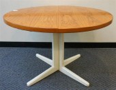 MID-CENTURY TEAK AND WHITE PAI
