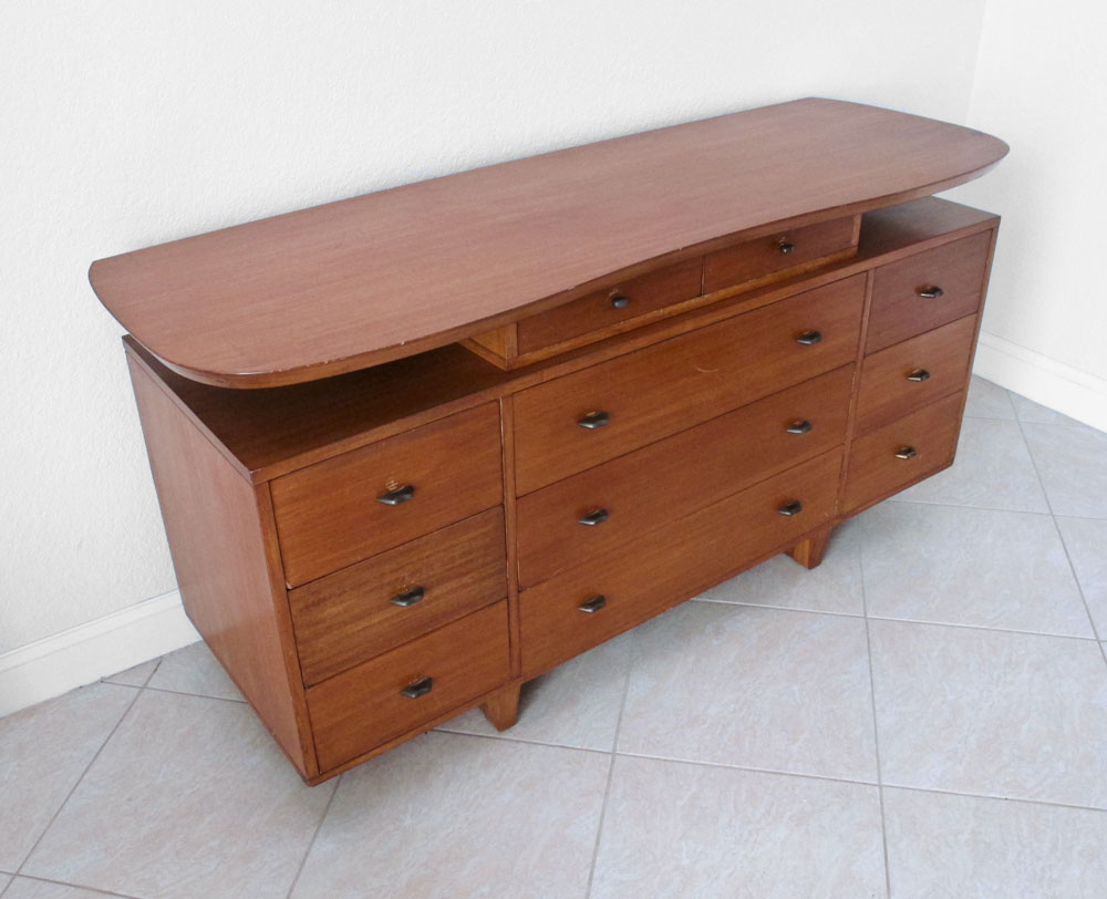 MID CENTURY TEAK SIDEBOARD/