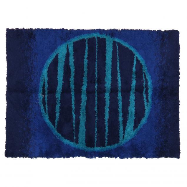 MID-CENTURY THULE SHAG RUG OR