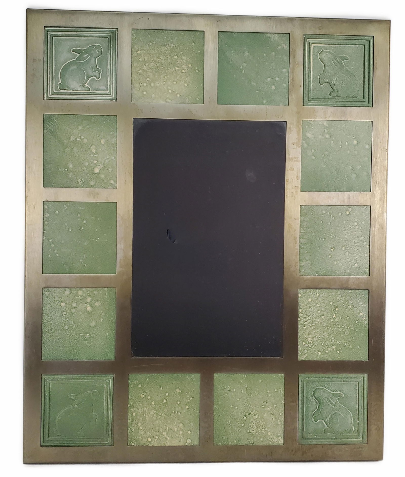 MID-CENTURY TILE AND BRASS