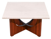 MID CENTURY TRAVERTINE STONE T