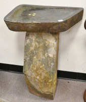 MID CENTURY TWO PART STONE BIR