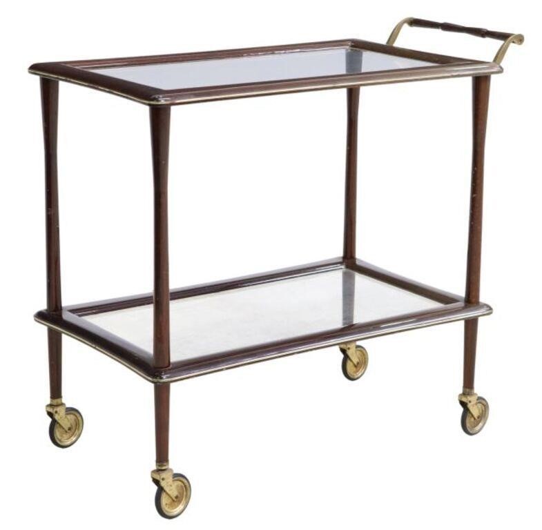 MID-CENTURY TWO-TIER GLASS