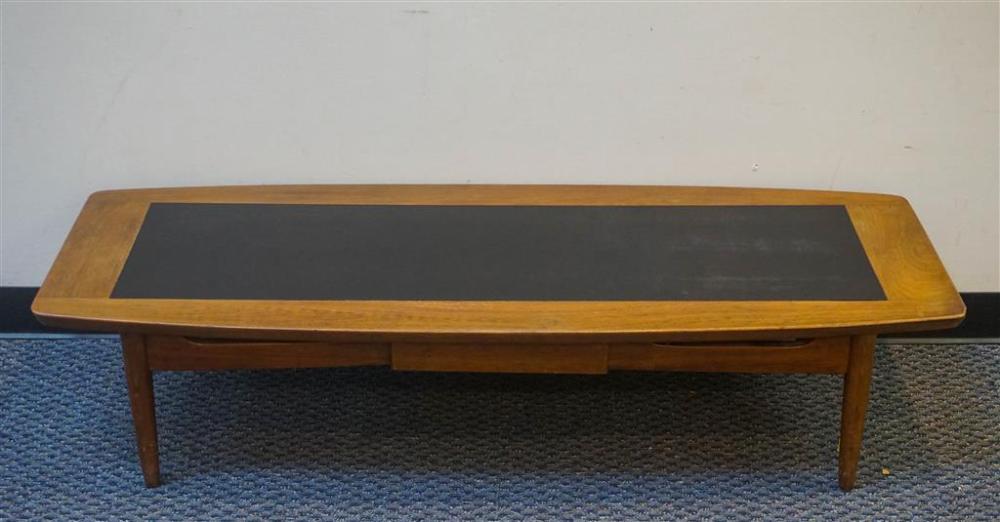 MID-CENTURY WALNUT AND BLACK