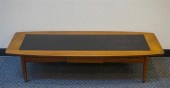 MID-CENTURY WALNUT AND BLACK F