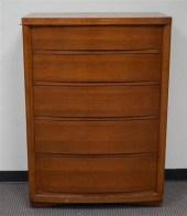 MID-CENTURY WALNUT CHEST, DRES