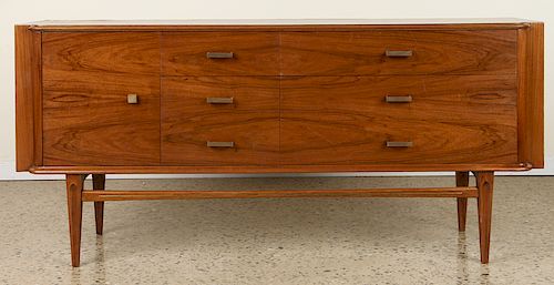 MID CENTURY WALNUT COMMODE 6