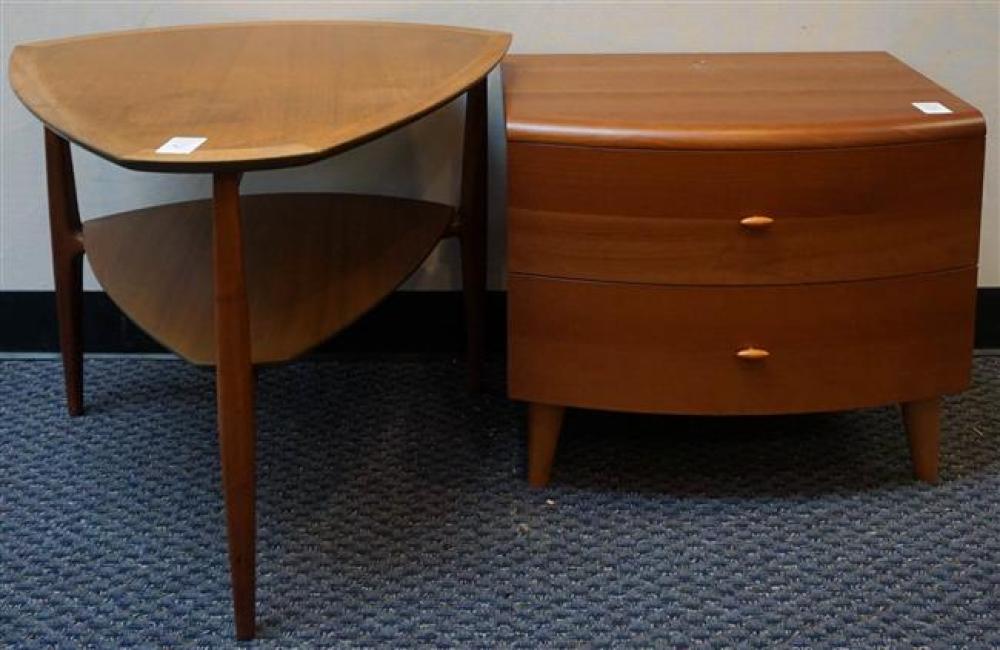 MID-CENTURY WALNUT TRIANGULAR