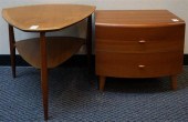 MID-CENTURY WALNUT TRIANGULAR