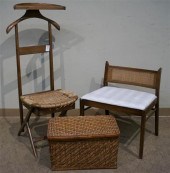 MID-CENTURY WALNUT VALET CHAIR
