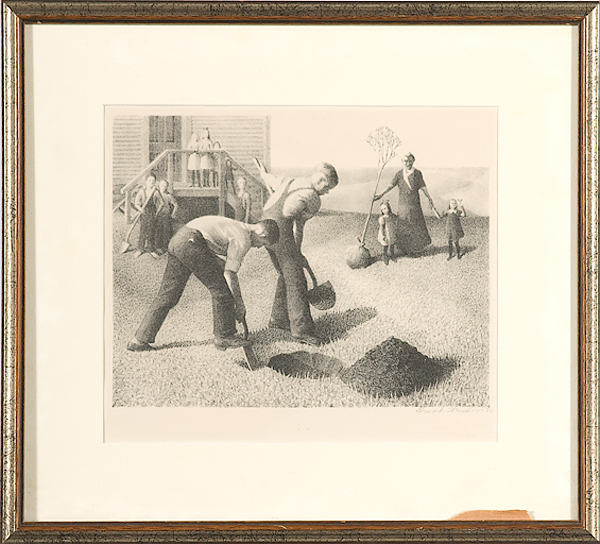 Mid-Western Scene by Grant Wood