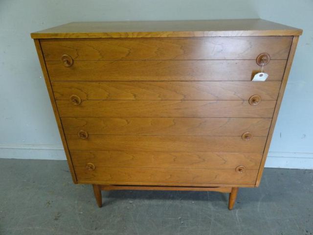 Midcentury 4 Drawer Oak