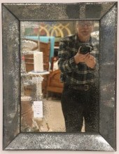 MIDCENTURY BEVELLED MIRROR, CI