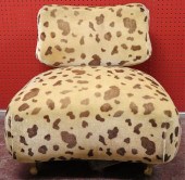 MIDCENTURY BRASS AND UPHOLSTER