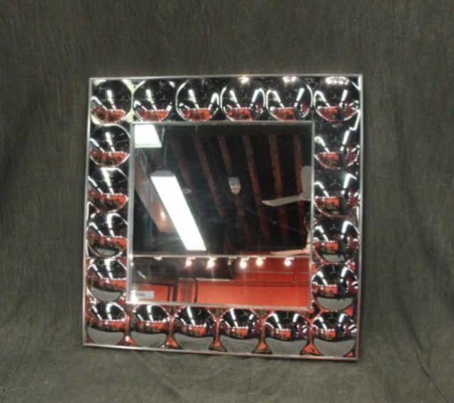 Midcentury Bubble Mirror with