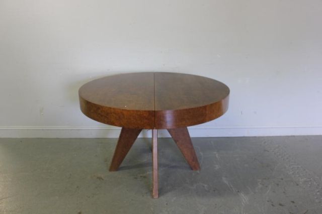 Midcentury Burl Walnut Kagan