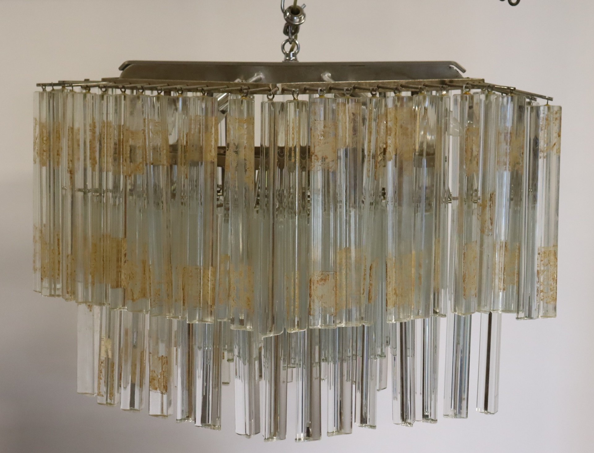 MIDCENTURY CAMER CHANDELIER. From a
