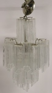 MIDCENTURY CAMER GLASS CHANDEL