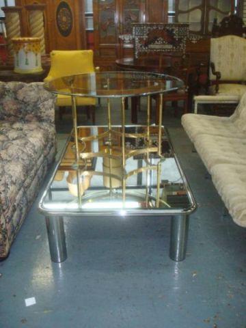 Midcentury Chrome and Glass