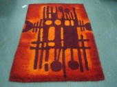 Midcentury Danish RYA Wool Rug