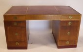MIDCENTURY DUNBAR LEATHERTOP C