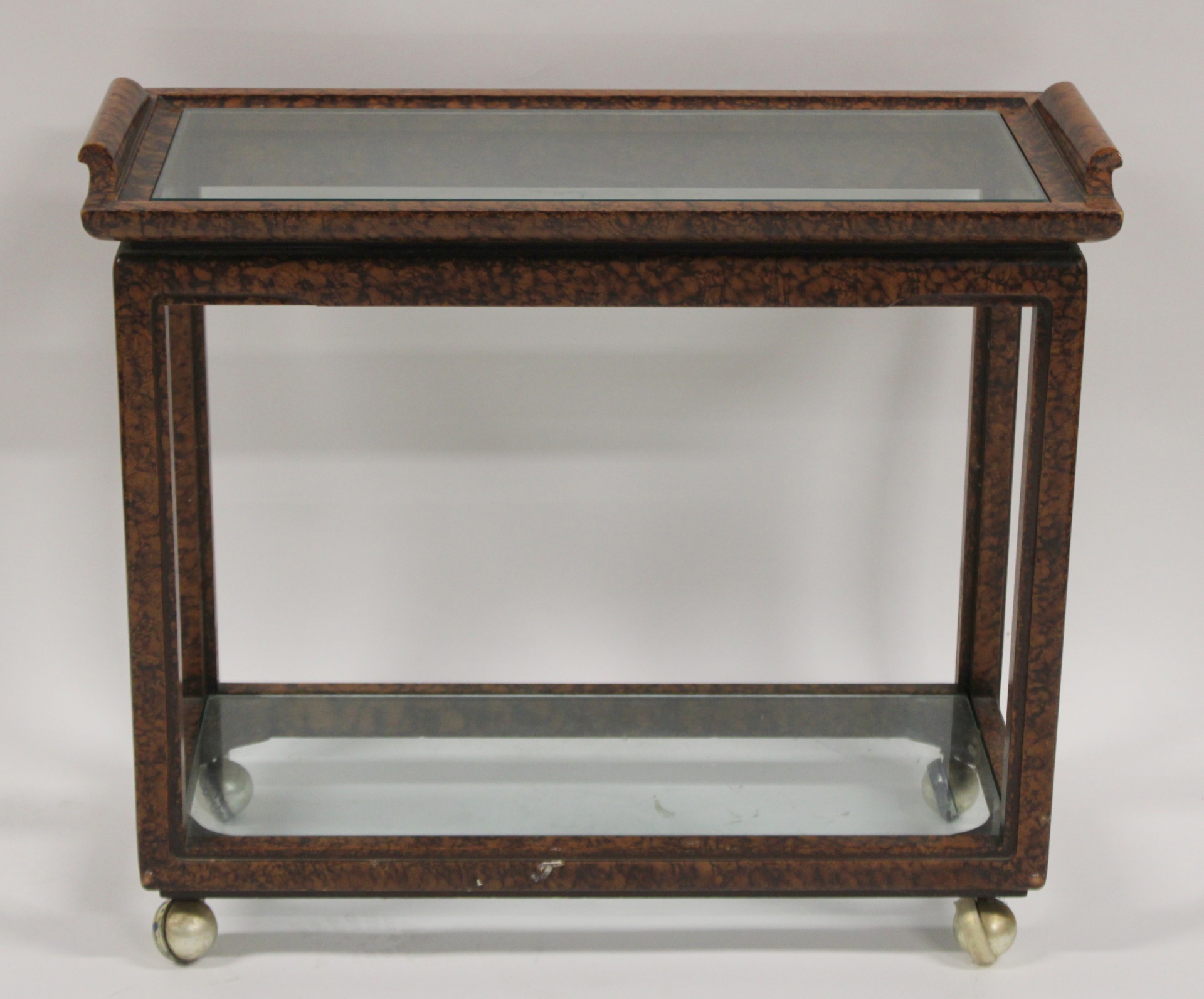 MIDCENTURY FAUX FINISHED SERVING