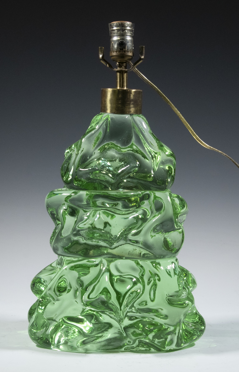 MIDCENTURY GLASS TABLE LAMP