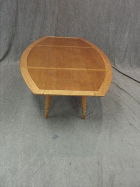 Midcentury Inlaid Drop Leaf