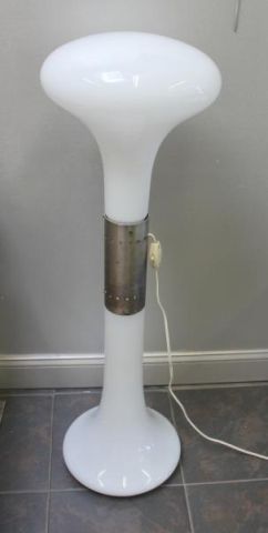 Midcentury Italian White Glass