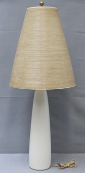 MIDCENTURY LAMP WITH SPUN FIBE
