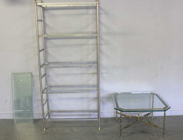Midcentury Lot of 2 Items.A gilt