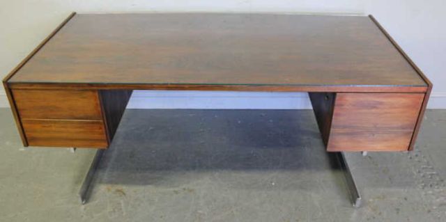 Midcentury Rosewood and Chrome
