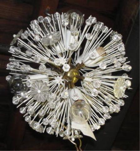 Midcentury Sputnik Form Chandelier.