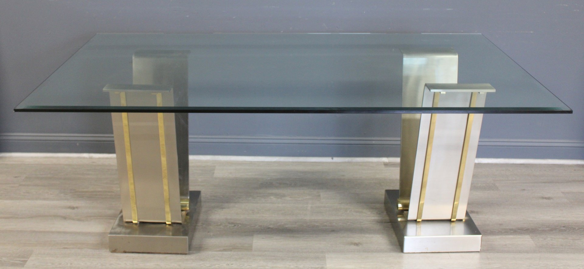 MIDCENTURY STEEL & BRASS EVANS