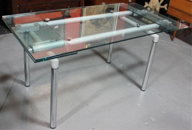 Midcentury Style Glass Chrome &