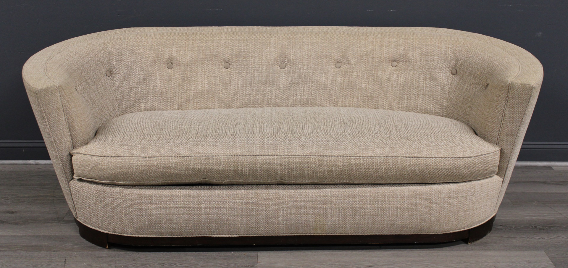 MIDCENTURY STYLE UPHOLSTERED SOFA