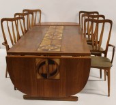 MIDCENTURY TEAK TABLE WITH TIL