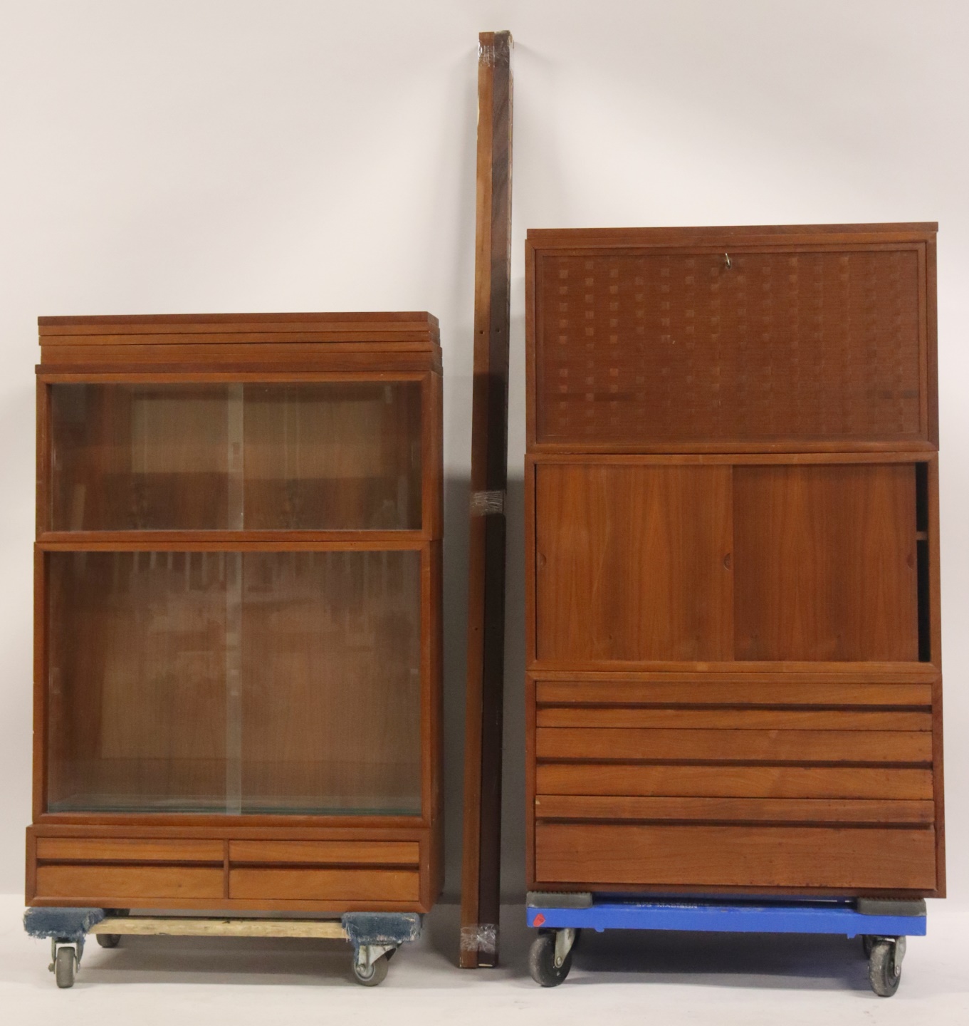 MIDCENTURY WALL UNIT. To include: 6