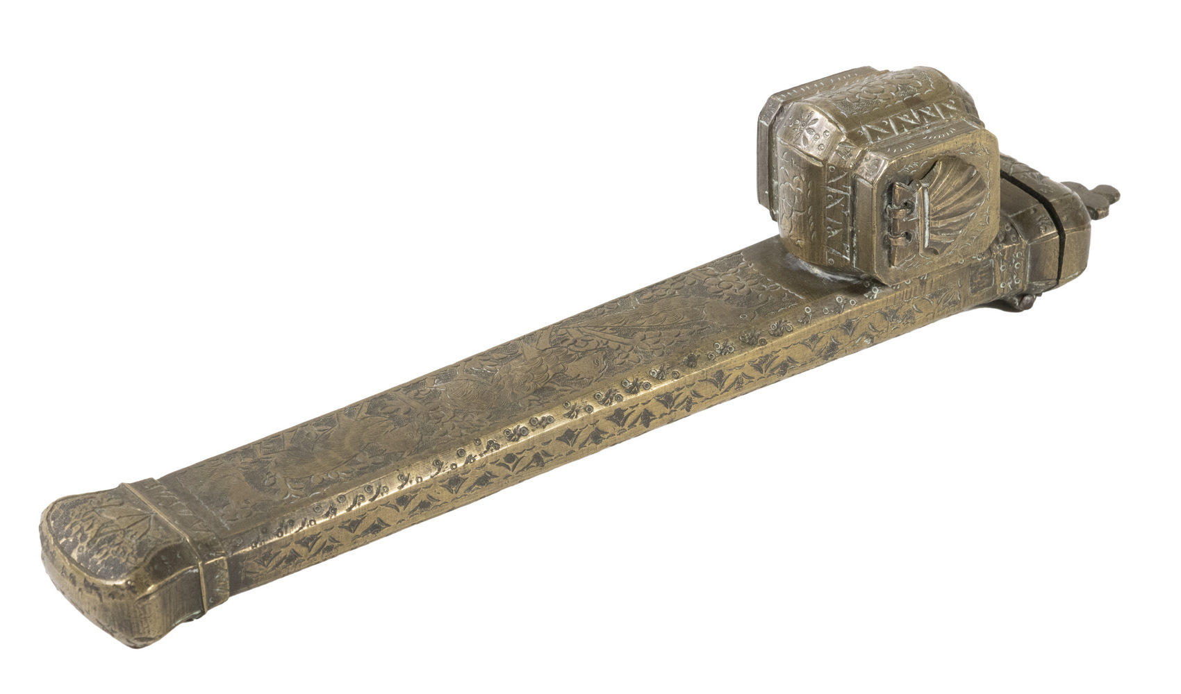 MIDDLE EASTERN BRASS PEN HOLDER