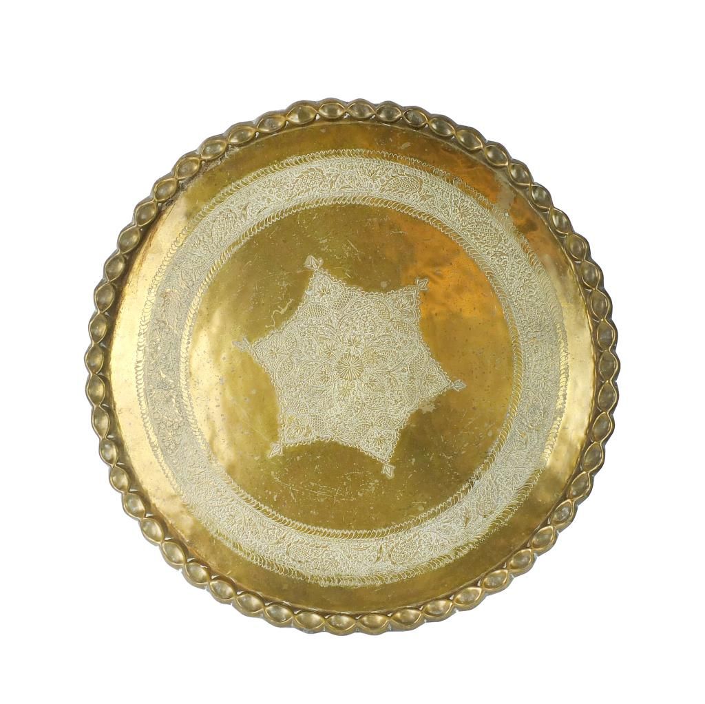 MIDDLE EASTERN BRASS TRAYLarge