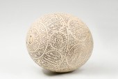 MIDDLE EASTERN CARVED OSTRICH